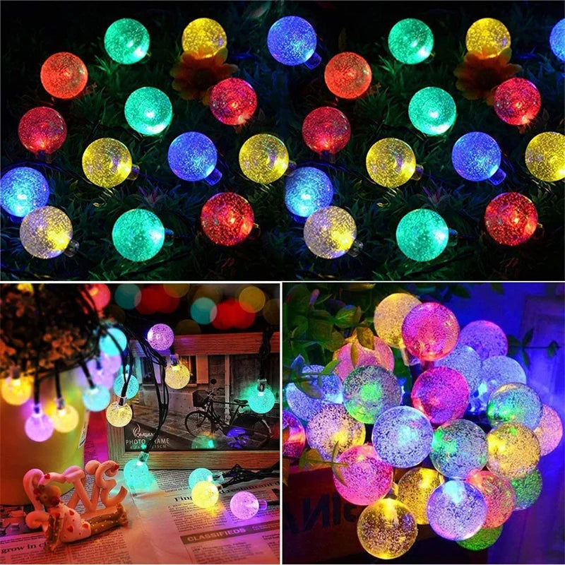 Atmosferă Magică în Grădină ✨ Instalație Solară 200 LED – Fără Curent, 100% Waterproof