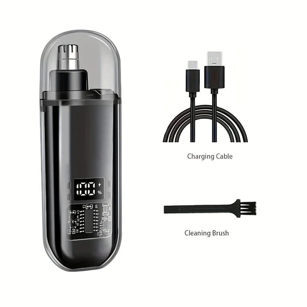 Trimmer Electric Nas & Urechi – Reîncărcabil USB, Compact și Ușor de Folosit