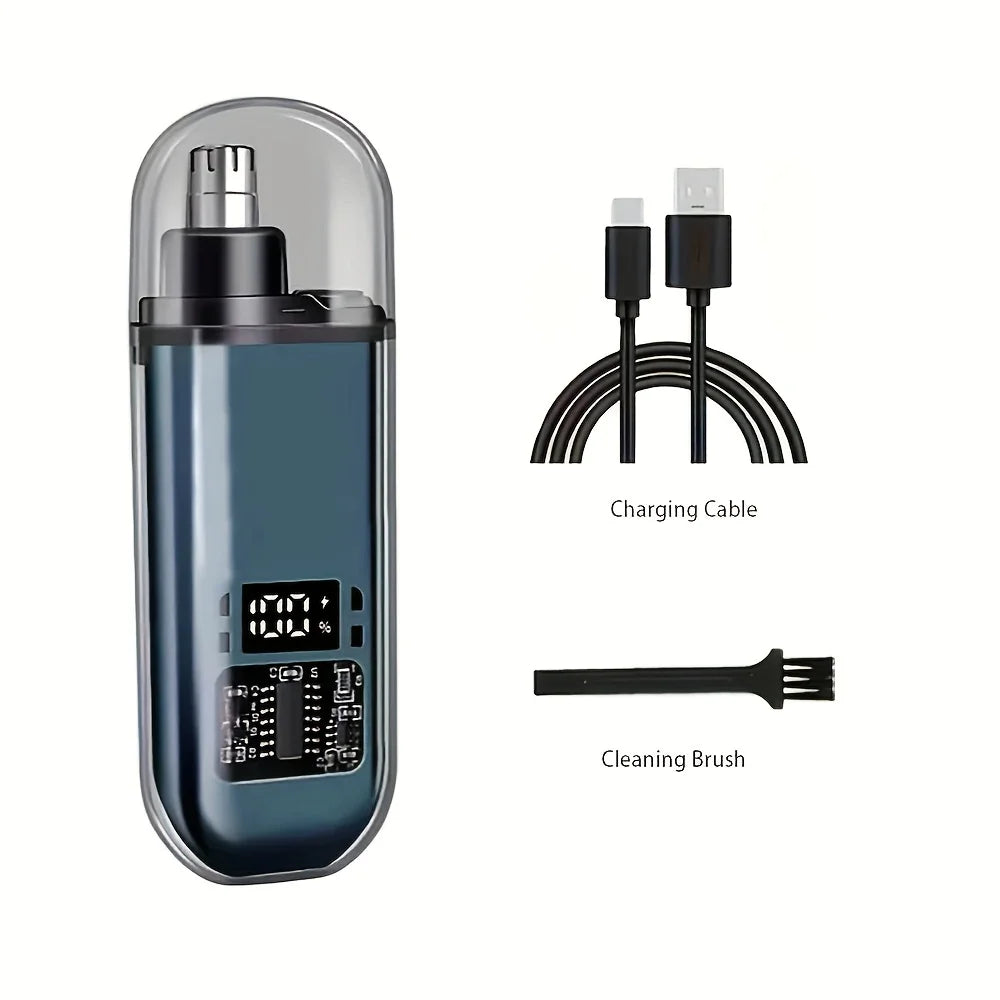 Trimmer Electric Nas & Urechi – Reîncărcabil USB, Compact și Ușor de Folosit
