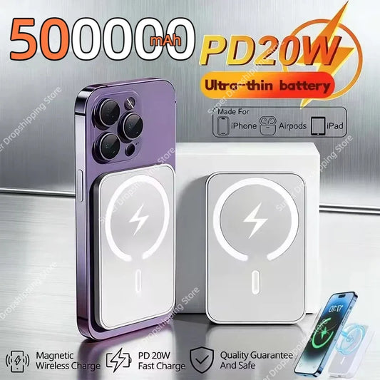Nu Mai Rămâi Fără Baterie 🔋 Power Bank Magnetic – Încărcare Rapidă 20W, Portabil
