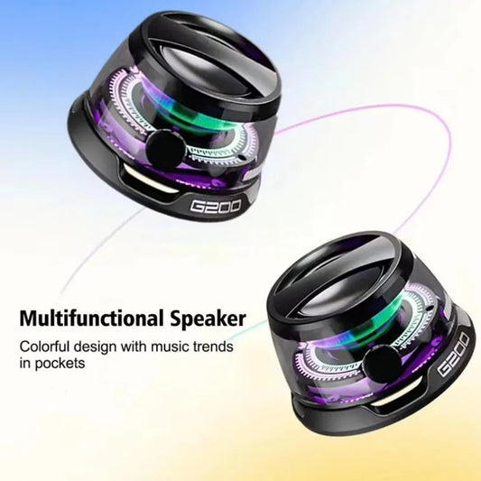 Boxă Bluetooth Portabilă RGB VIKEFON HECATE G200 – Magnetică, BT 5.3, Suport Telefon, Sunet Puternic